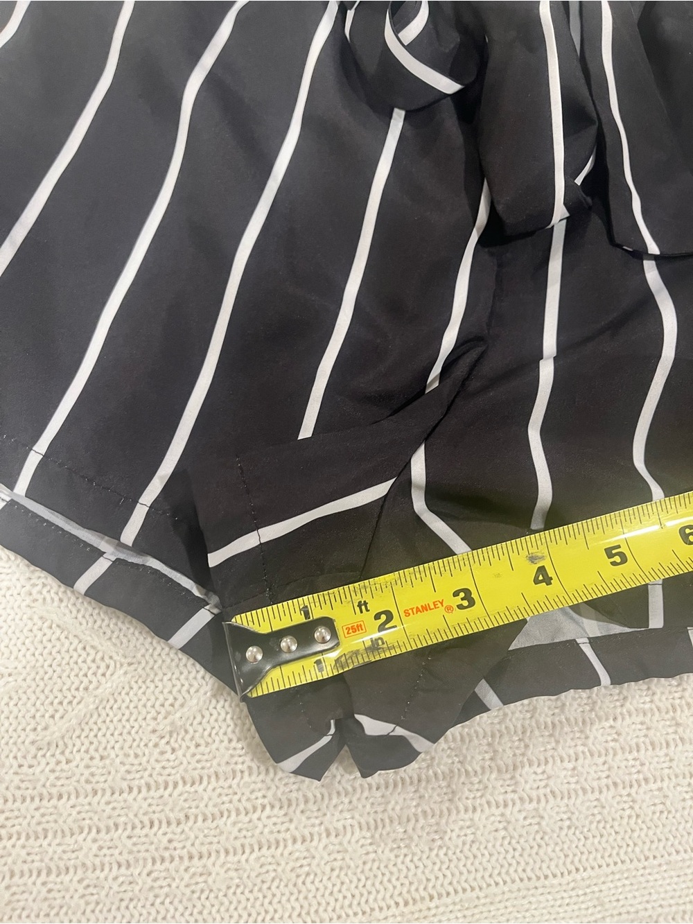 SHEIN Paperbag Waist Striped Shorts - Small - Picture 4 of 6